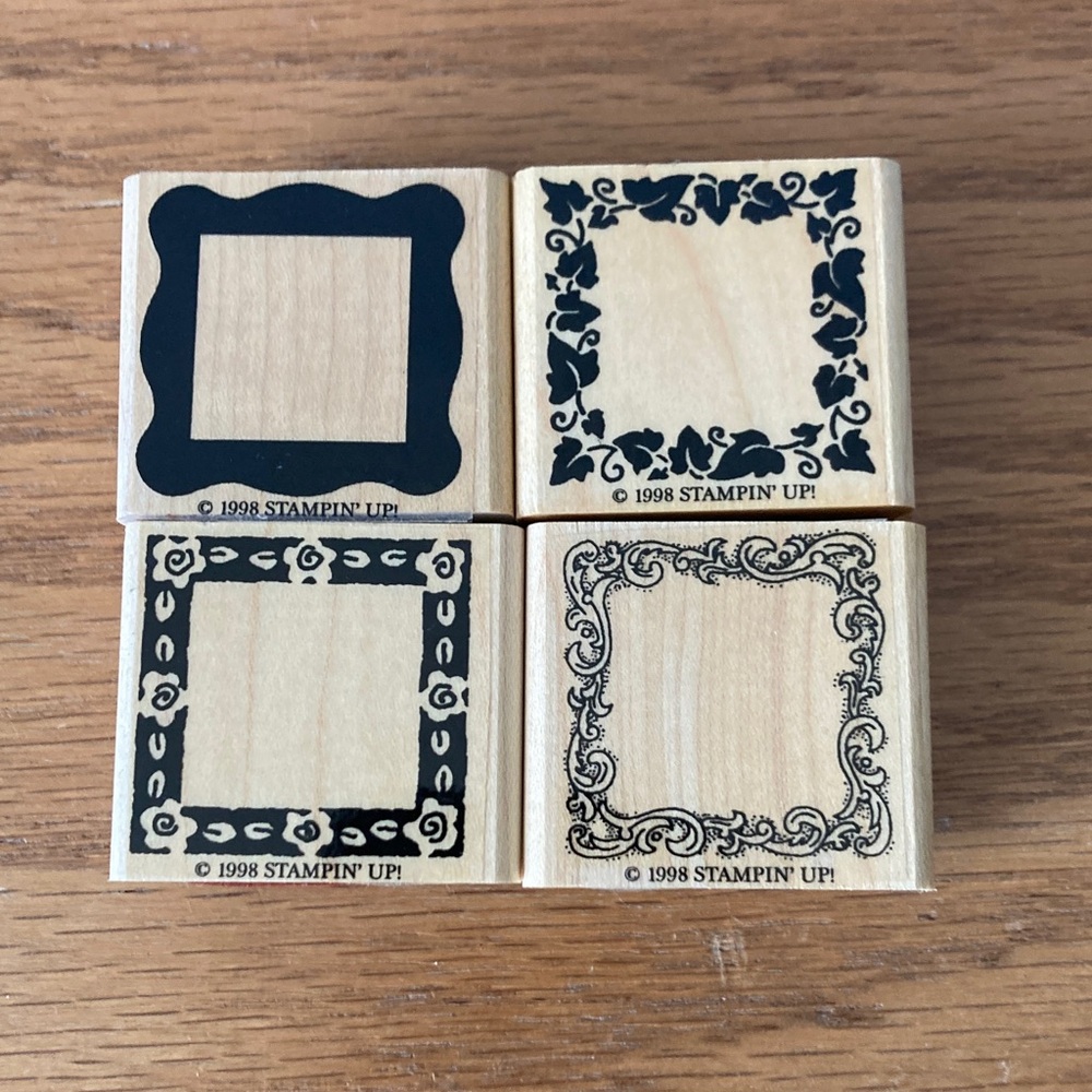 1998 Stampin' Up! Mini Decorative Frame Stamps.